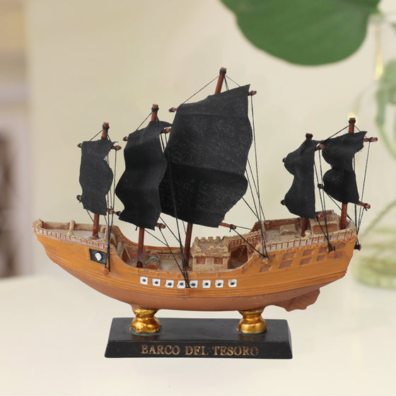 Gothenburg Zheng He's Sailing Resin Sailboat Model Living Room Children's Room Ornament Decoration Handicraft Gift