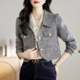 Белая приталенная куртка, костюм, в стиле Шанель, по фигуре, подходит для подростков