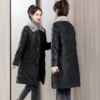 Модный пуховик, элитная полиуретановая куртка, в западном стиле