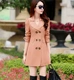 Áo gió của phụ nữ mùa xuân và mùa thu dài trung mặc của phụ nữ - Trench Coat