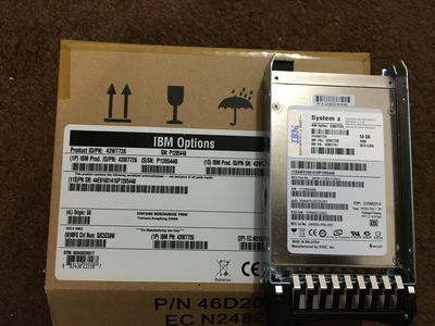 Original IBM 43W7734 43W7737 43W7726 18 inch SATA 50G ssd spot