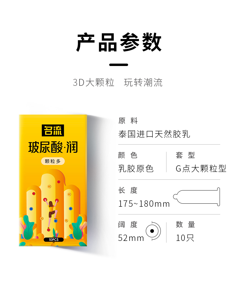 0硅油水基润滑，专利一体成型：46只装 名流 超薄避孕套组合 24.9元包邮 买手党-买手聚集的地方