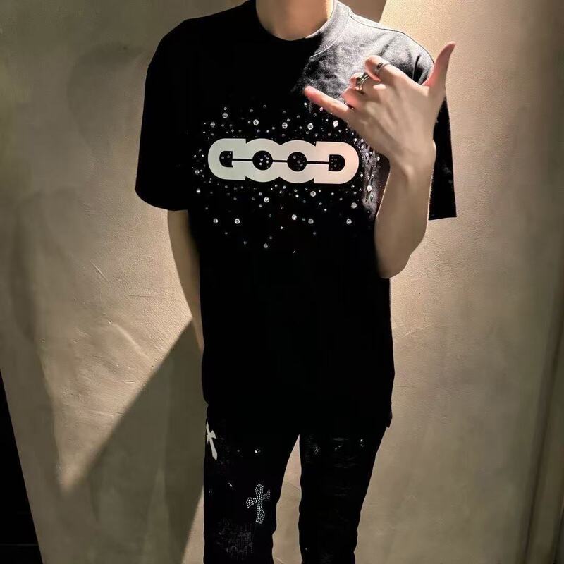 Good Popular Candy Print Holiday Casual Short-Sleeve Light Luxury Fashion T-Shirt Unisex Versatile Valentine's Day