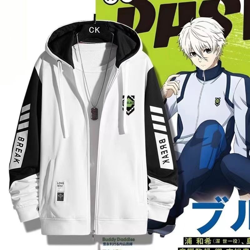 Blue Lock Rengoku Kageyama Shouji Kageyama Nagi Seishiro Peripheral Cardigan Hoodie Men's Jacket Coat Blue Lock Rengoku Kageyama Shouji Kageyama Nagi Seishiro Peripheral Cardigan Hoodie Men's Jacket Coat