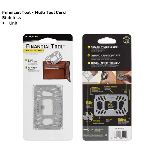 Niteize NAI AI Многофункциональная из нержавеющая сталь капитальная карта инструменты инструменты комбинация инструментов Money Fall Card Card