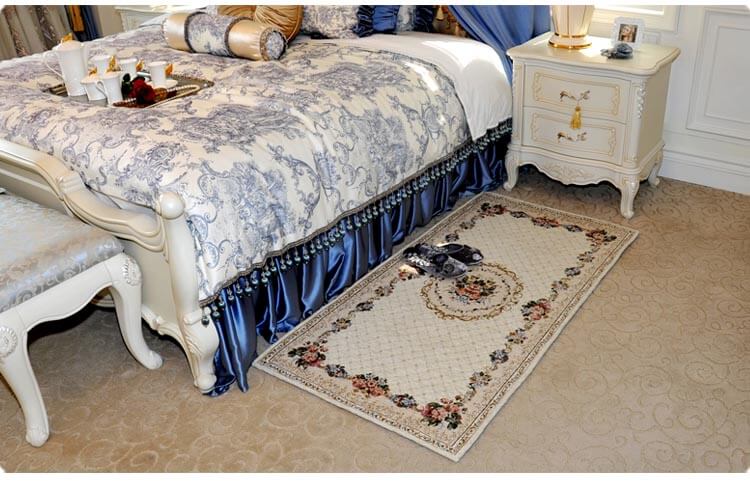 Zhonghong Thảm lối vào chenille jacquard lối vào hiên phòng ngủ cạnh giường Hội trường mục vụ lục địa có thể được giặt bằng máy - Thảm thảm phòng ngủ