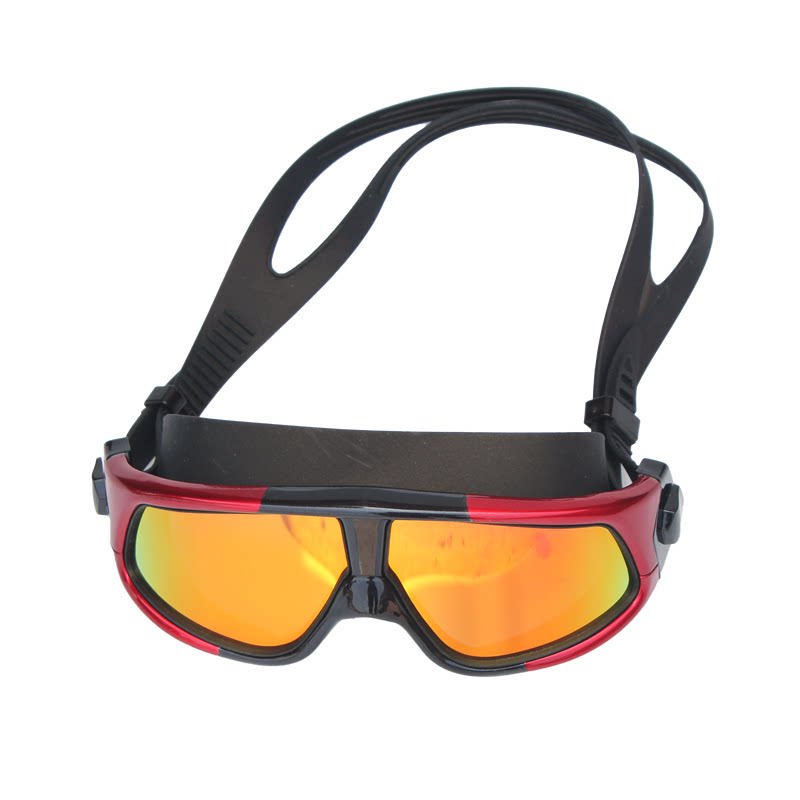 Swimming goggles HD waterproof and anti-fog swimming glasses men and women large frame electroplating mirror