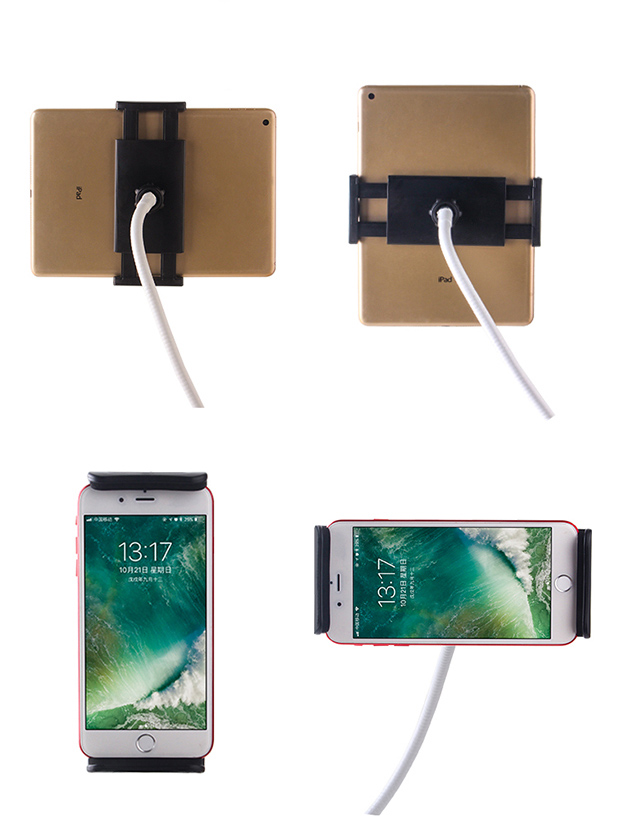 Máy tính bảng đứng lười biếng cơ sở clip phụ kiện đầu kính thiên văn tròn lỗ điện thoại di động phổ quát Apple Huawei