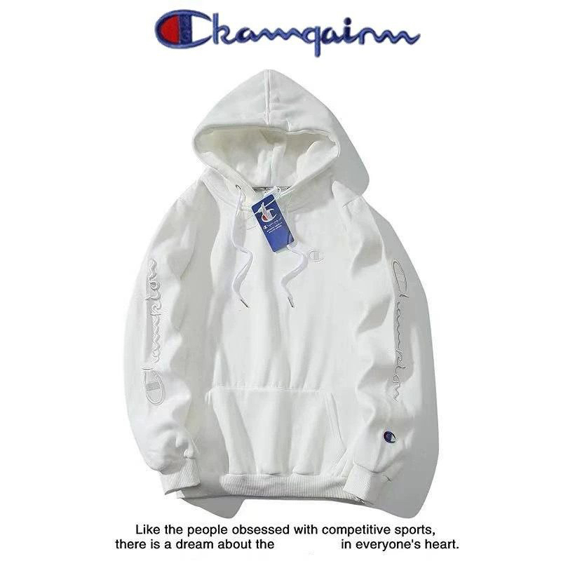 Cute Champion Dream Fleece-Lined Thickened Sweatshirt Unisex Hooded Embroidered Loose Pullover Couple Casual Hoodie Cute Champion Dream Fleece-Lined Thickened Sweatshirt Unisex Hooded Embroidered Loose Pullover Couple Casual Hoodie