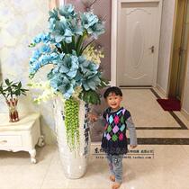 European fashion living room paste glass floor vase home wedding home decoration simulation overall simulation floral set