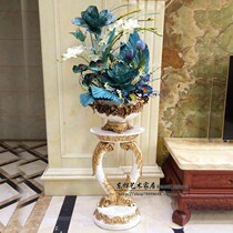 European-style floor vase simulation floral set flower arrangement living room decoration flower ornaments home accessories