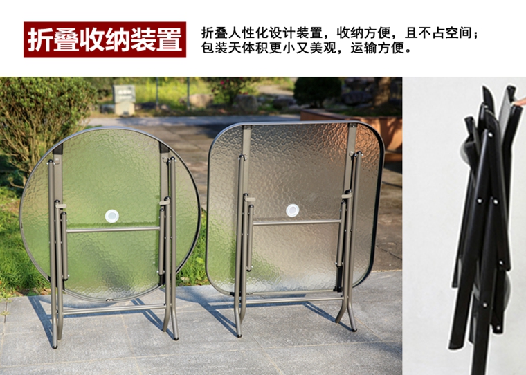 Folding Teslin Giải trí ngoài trời Vườn ngoài trời Ban công Sân mở Bàn ghế Kết hợp nội thất Ô dù - Bàn ghế ngoài trời / sân bàn ghế ban công chung cư