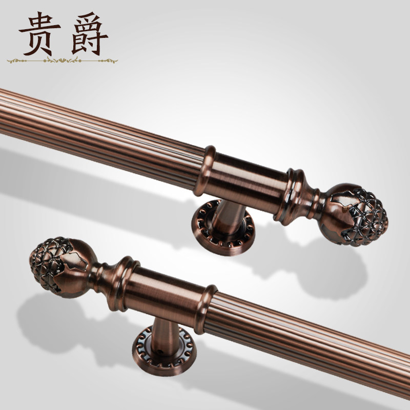 Guijue glass door handle Stainless steel door handle European antique villa hotel sliding door to door handle