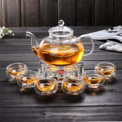 Thickened glass kung fu tea set household filter heat-resistant glass Tea Tea Tea Tea Teapot Set