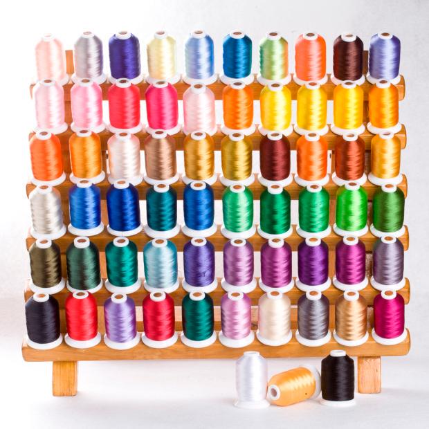 Household Computer Embroidery Thread, Colorful Ice Silk Thread, Simthread 63 Colors/Set, Original Brother Color Household Computer Embroidery Thread, Colorful Ice Silk Thread, Simthread 63 Colors/Set, Original Brother Color