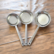  Square handle thickened stainless steel water spoon Water shell water scoop Stainless steel water scoop Oversized lamb soup spoon