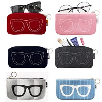 Sunglasses clip glasses bag portable anti-pressure sunglasses bag bag bag bag portable glasses clip