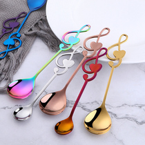 Spoon Creativity Cute Korean style Personality Eurostyle Little Mini Stir Spoon Long Handle Coffee Sweet home 1