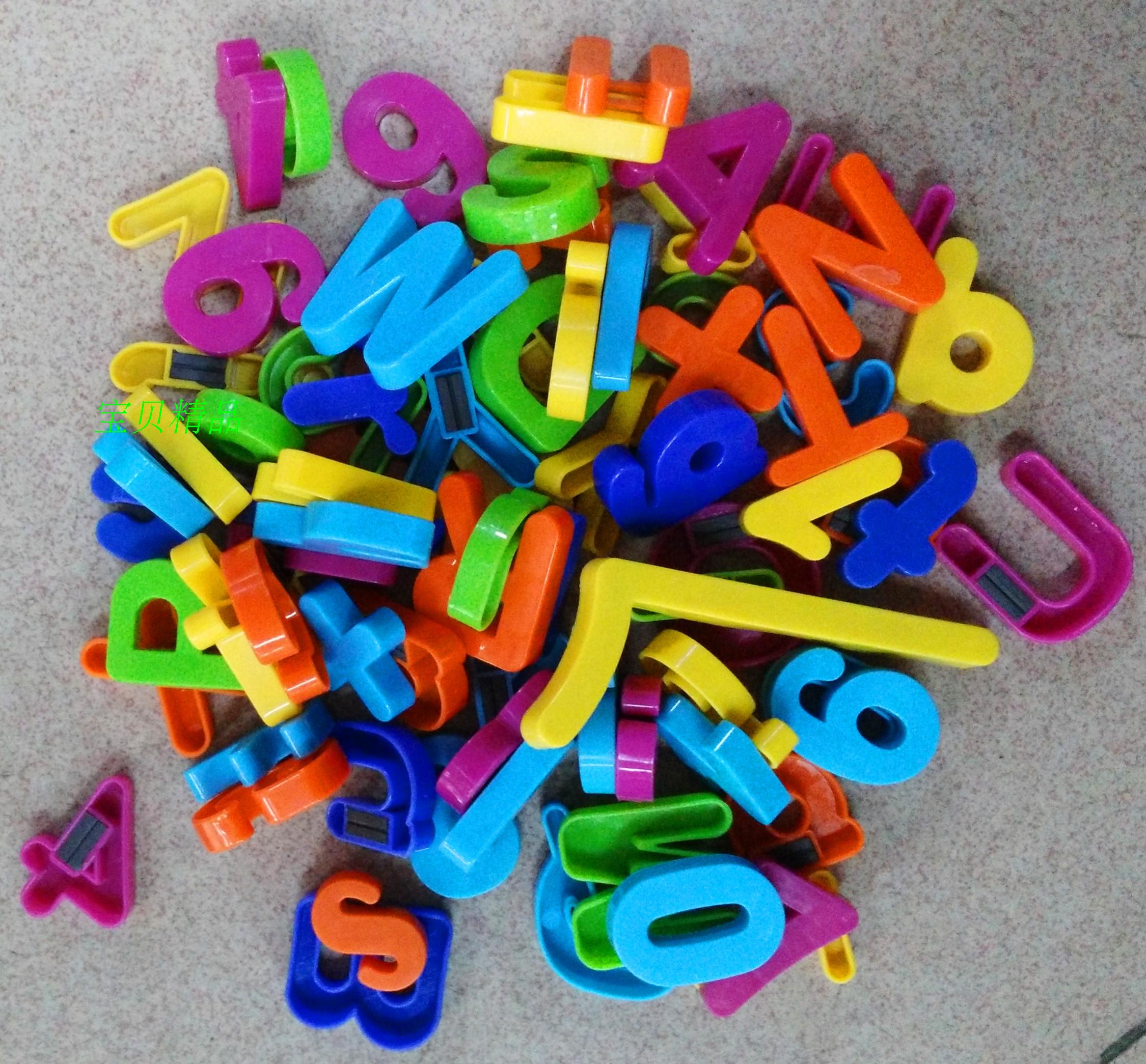 Number and letter magnetic stickers uppercase and lowercase each with 26 numbers and 20 symbols The first classroom alphabet educational toys