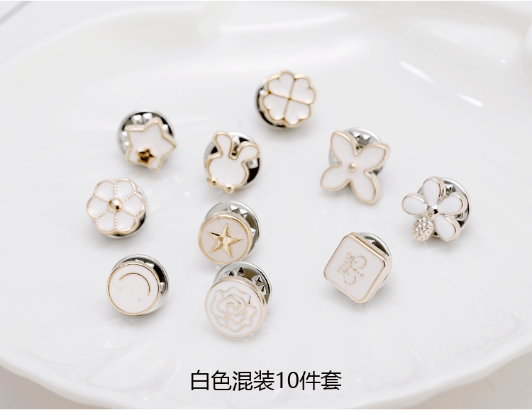 Nhật Bản và Hàn Quốc hoang dã chống ánh sáng hoạt hình nhỏ trâm cài áo len cổ áo len cổ áo pin khuy măng sét trang trí phụ kiện thời trang phụ kiện cài áo