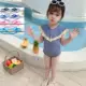 Áo tắm trẻ em cô gái áo tắm một mảnh trẻ em dễ thương baby in công chúa váy mùa hè cô gái nhỏ mới - Đồ bơi trẻ em