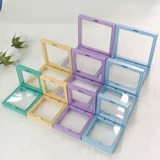 Новый цвет рассеянный дофаминовый таро пурпурный Qingkong Blue Jewelry PE Film подвесная коробка прозрачная шкатулка для хранения ювелирных изделий.