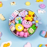 Кремовый аксессуар, аксессуары, ручка, чехол для телефона ручной работы, детские мультяшные шпильки для волос, «сделай сам»