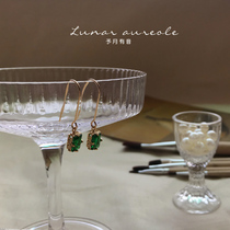 Grant to Moon with Sonic Luminous Progenitor Green Method Vinyre Palace Earrings Temperament Brief Earrings Superior Ear Accessories