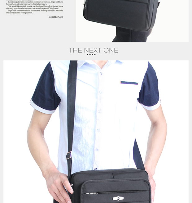 Yajie 12 inch không thấm nước Oxford túi vải vai nam mặt cắt ngang Túi Messenger nam kinh doanh vali túi nhỏ túi charles & keith