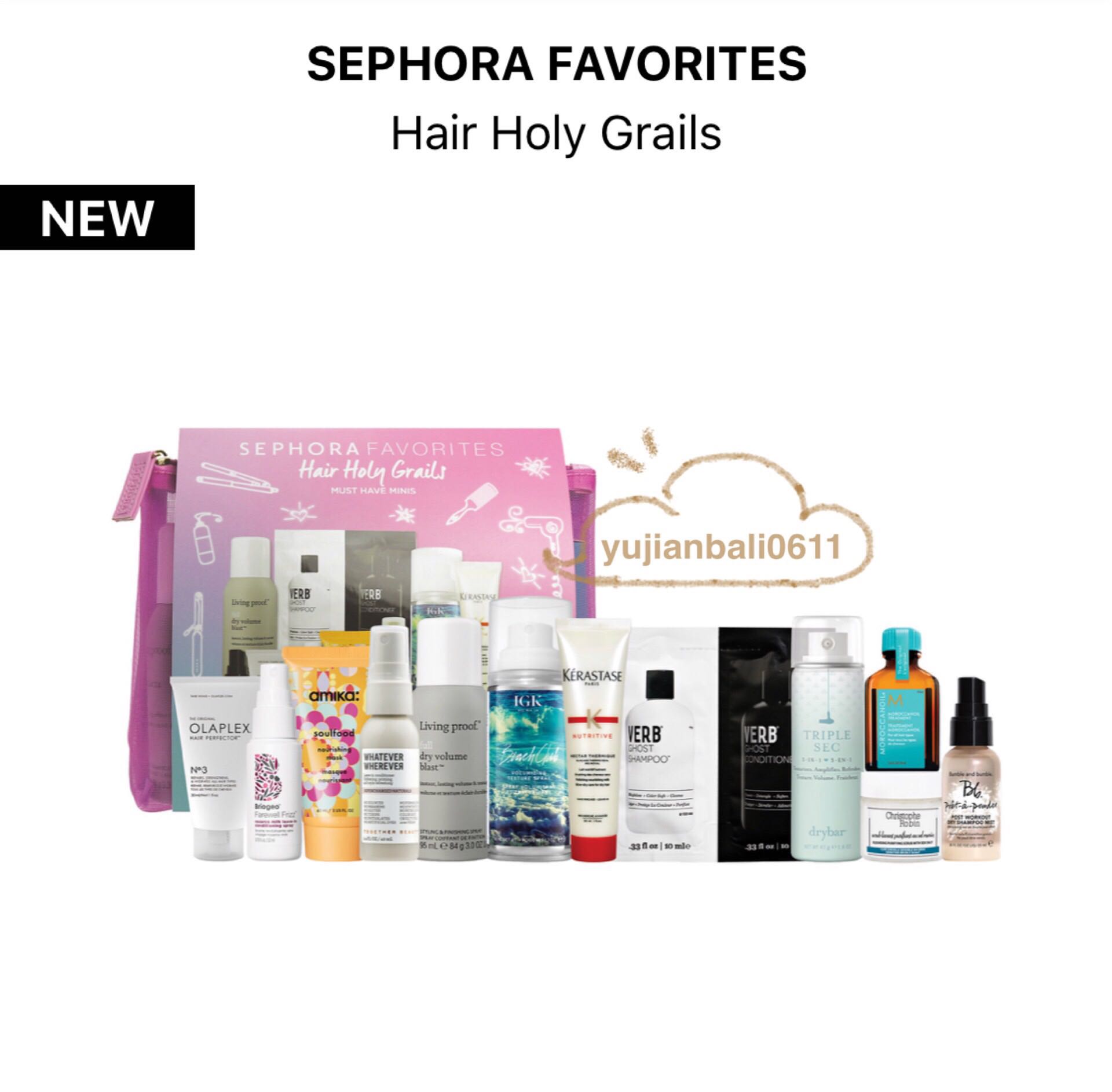 Spot Sephora shampoo Shampoo Hair Film 12 pieces travel set amika briogeo igk