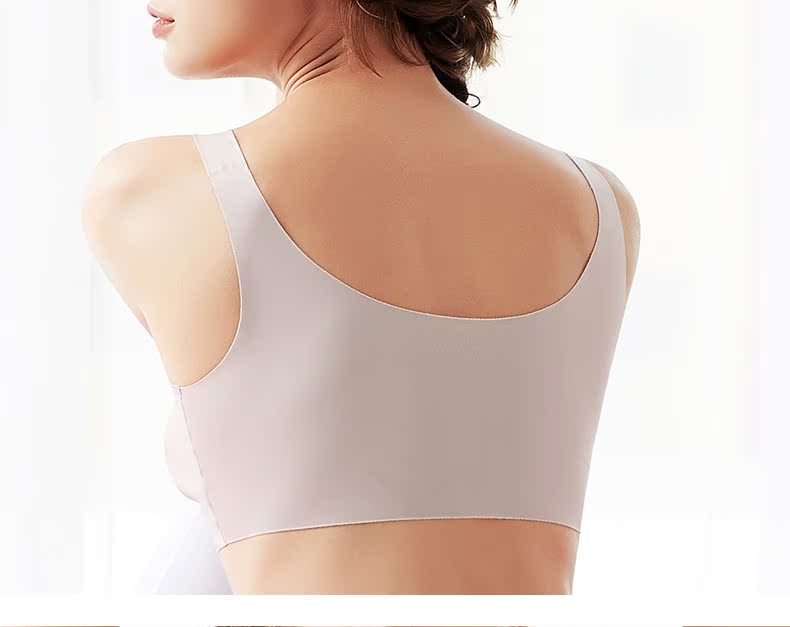 Moonlight cỡ lớn áo ngủ thoải mái một mảnh liền mạch yoga thể thao vest đồ lót nữ chống sag bra - Áo ngực thể thao quần lót học sinh