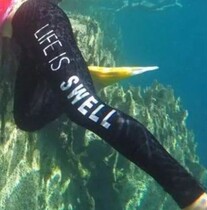 Swimming trunks ladies bottom sweatpants waterproof female trousers swimming yoga pants women surf snorkeling long pants