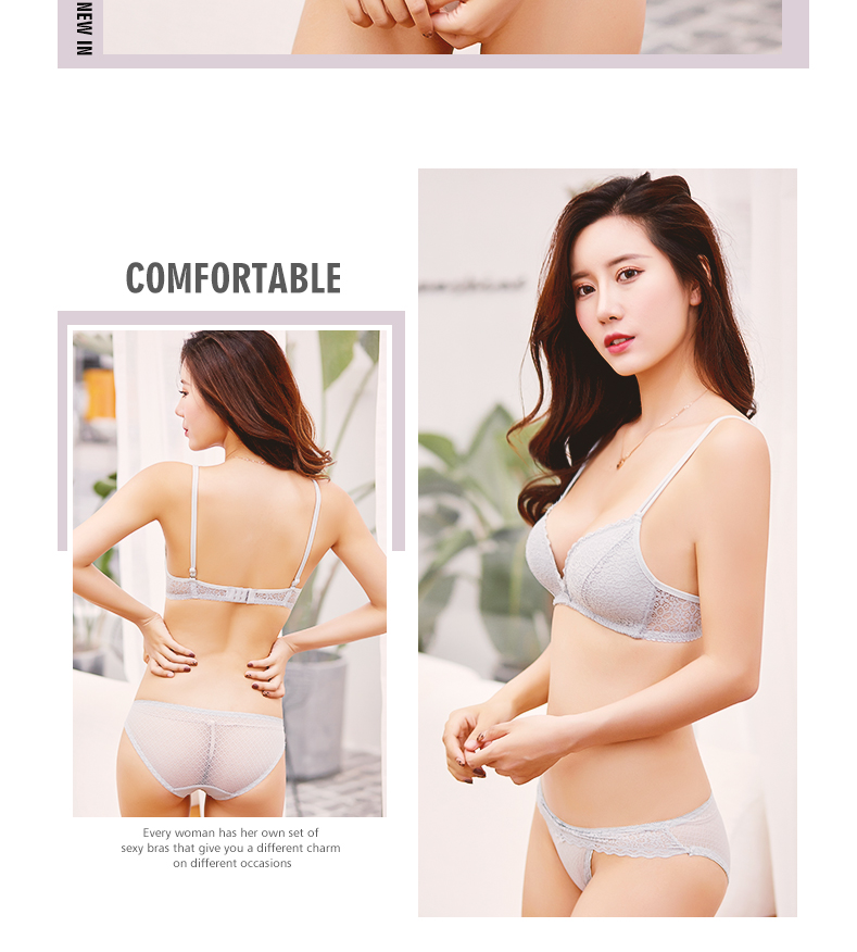 Áo ngực Fengzhiyo thiết lập áo ngực mỏng đồ lót nữ tam giác không có vòng thép ren áo ngực gợi cảm mùa thu đông áo bra quây