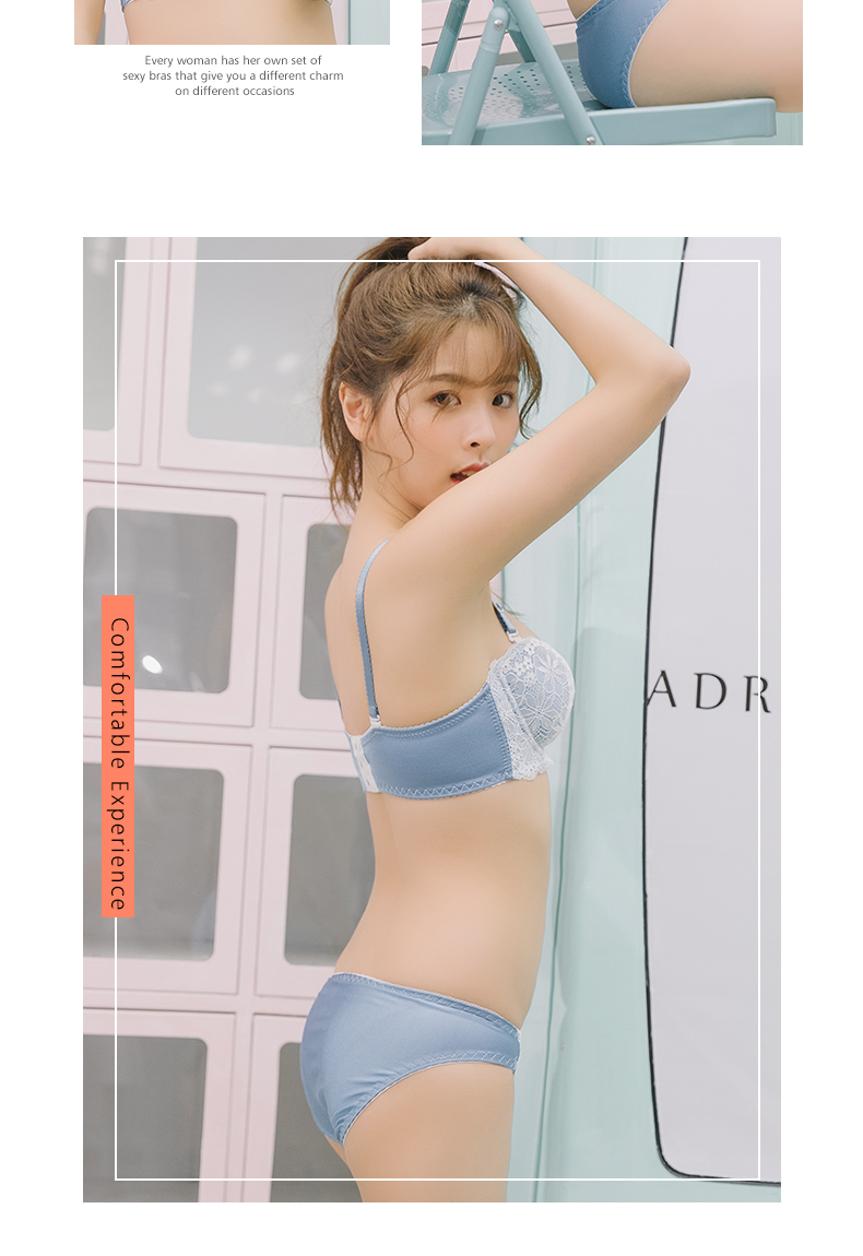 Phượng hoàng về đồ lót cô gái mặc áo ngực mùa thu và ren gợi cảm nửa cốc ngọt ngào thu thập hoa văn dễ thương thoáng khí shop đồ lót