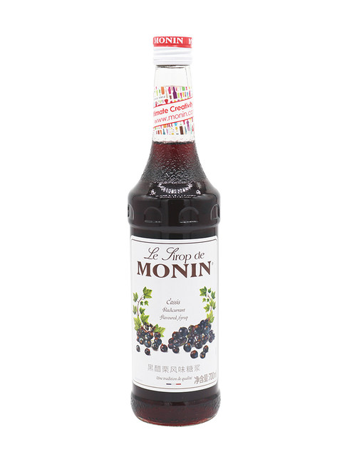 Monin Blackcurrant Flavored Syrup Blackcurrant Fruit Juice 700ml Coffee Milk Tea Beverage Baking Cocktail