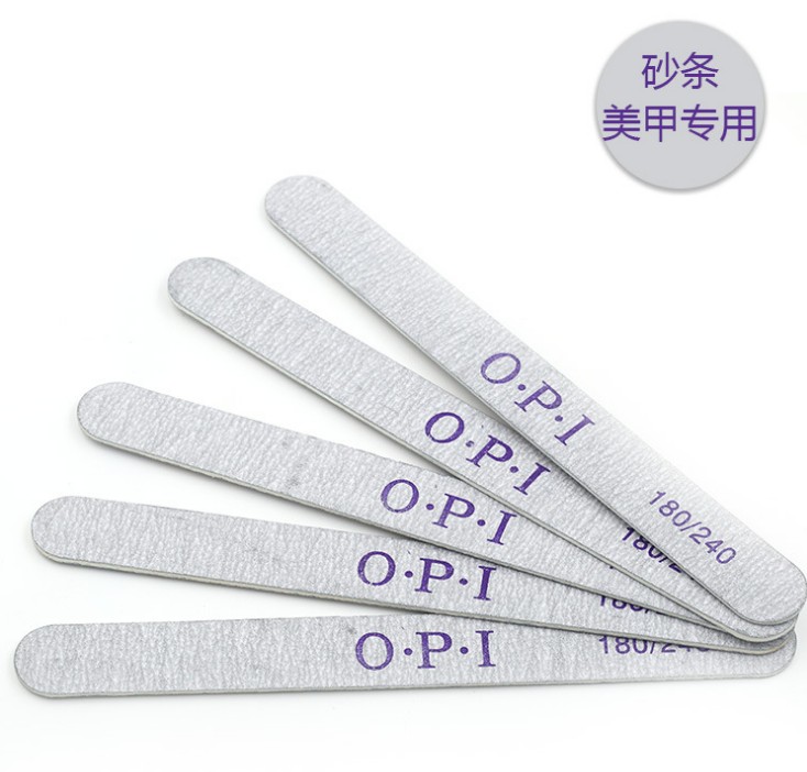 Dụng cụ làm móng, siêu mỏng và bền, không có cát, dải chà nhám hai mặt, móng tay đánh bóng tròn opi240 180 - Công cụ Nail vẽ cọ bản