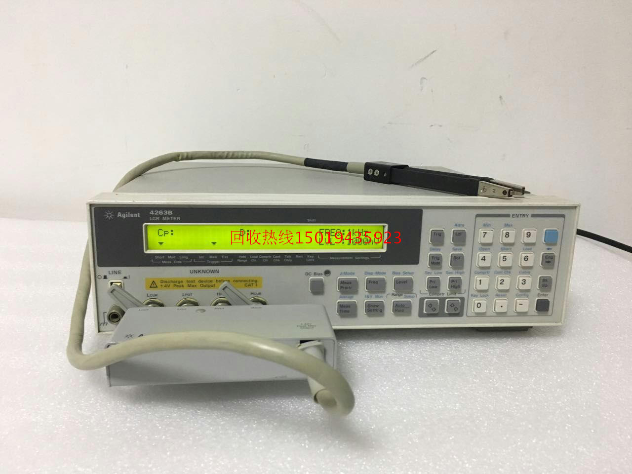 For sale used LCR watch Agilent 4263B in very good condition Recycled 4263A 4263B