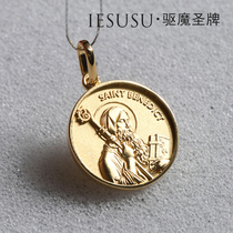 Drive# magic holy brand sterling silver Benedict Holy brand non-imported handmade sterling silver plated 18K gold yesusu jewelry