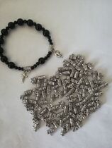 Rosary accessories-zinc alloy cylindrical accessories on the bracelet (can be listed)