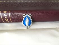 Virgin blue drop Sculpture Triangle holy card