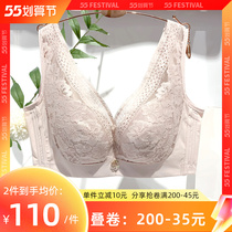 Full cups Large breasts with small and thin bra Polymers Adjusted Type Closeted Breast Underwear Women Correction Drooping Big Code Bra
