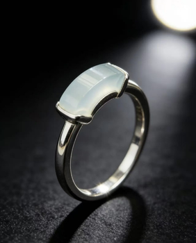 Natural grade a jade saddle ring (one of the variety)