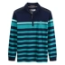 Di Sinuo mùa thu mới cho nam áo thun dài tay kinh doanh sọc đáy áo cotton rộng polo t shirt golf Polo