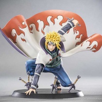 Animation hand office figure Naruto fourth generation wave Feng Minato hand office figure ornaments peripheral model play figure scene