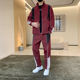 Woodpecker casual sports suit men's spring and autumn new trendy brand with handsome charge jacket two-piece set