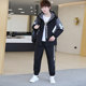 Woodpecker Spring and Autumn Jacket Men's Youth Hooded Loose Sports and Casual Suit Fashionable Two-piece Set