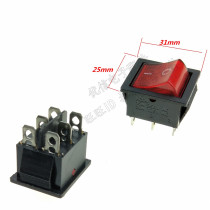 Ship type switch 6 six feet big square switch with light KCD4 KCD4 pure copper foot