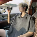 Летняя футболка polo для отдыха, в американском стиле, короткий рукав, изысканный стиль