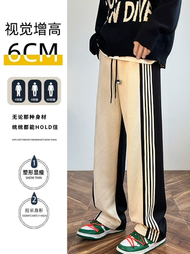 Мужские осенние демисезонные модные штаны, США, подходит для подростков, свободный прямой крой