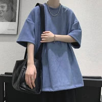 Однотонная замша темно-синего цвета